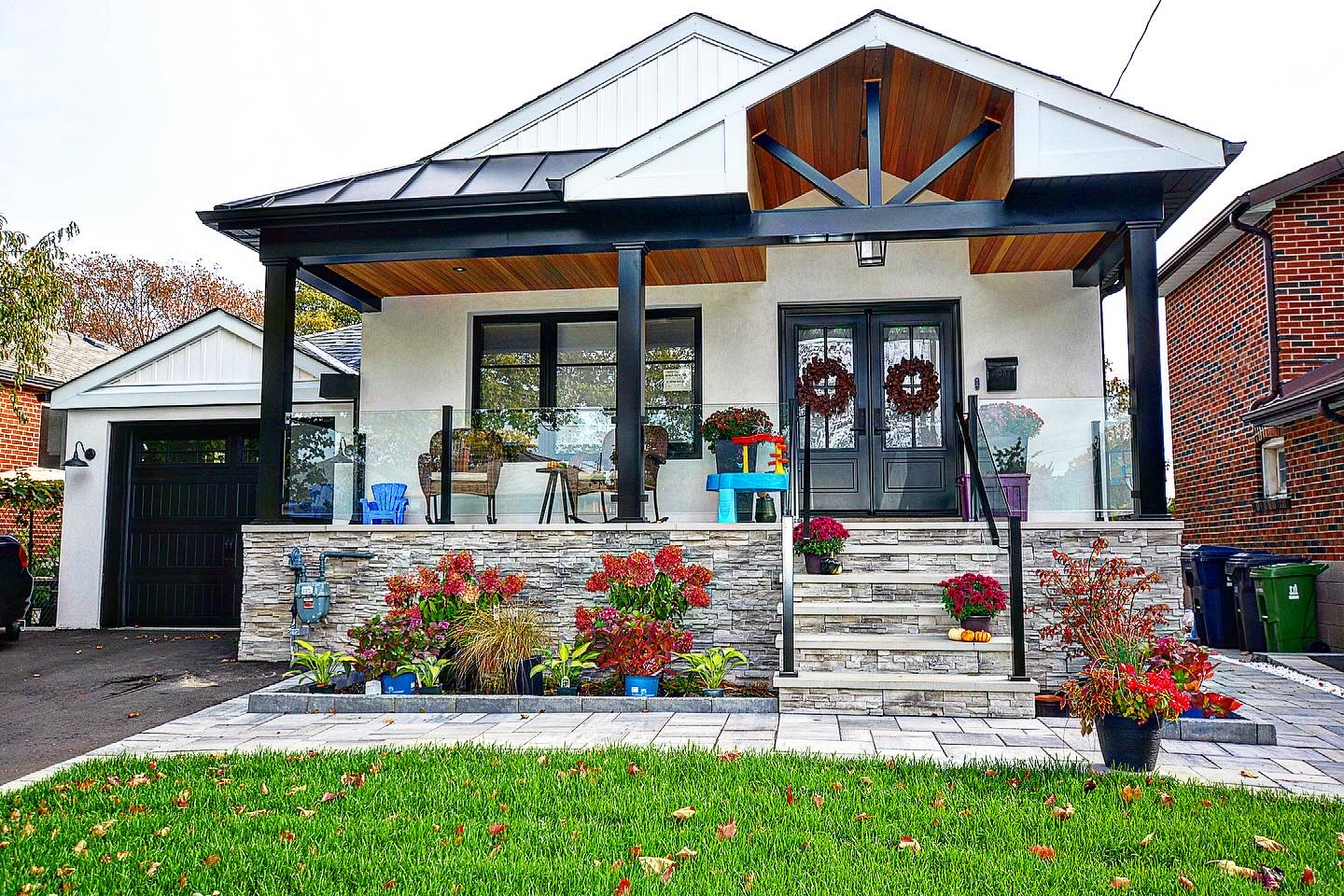 Front of Home/facade renovation Toronto Etobicoke
